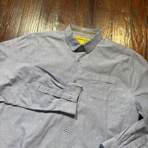 Descendant of Thieves by Dres Ladro Shirt Mens XL Blue Skulls Limited Edition